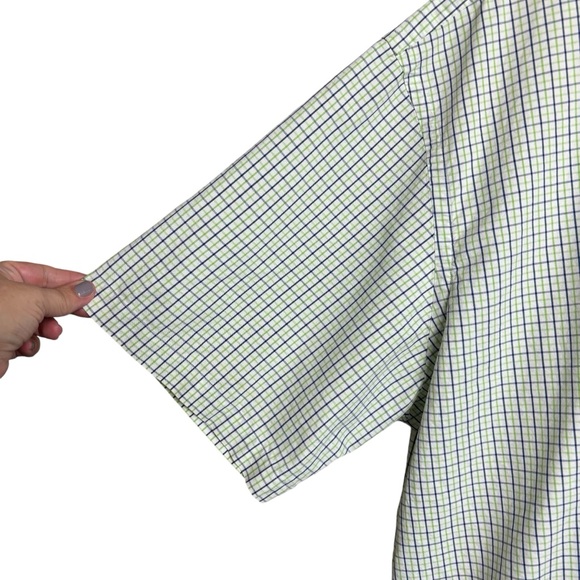 Ralph Lauren Mens Classic Fit Plaid Shirt 2XLT Short Sleeve Casual Button Down - Picture 4 of 6